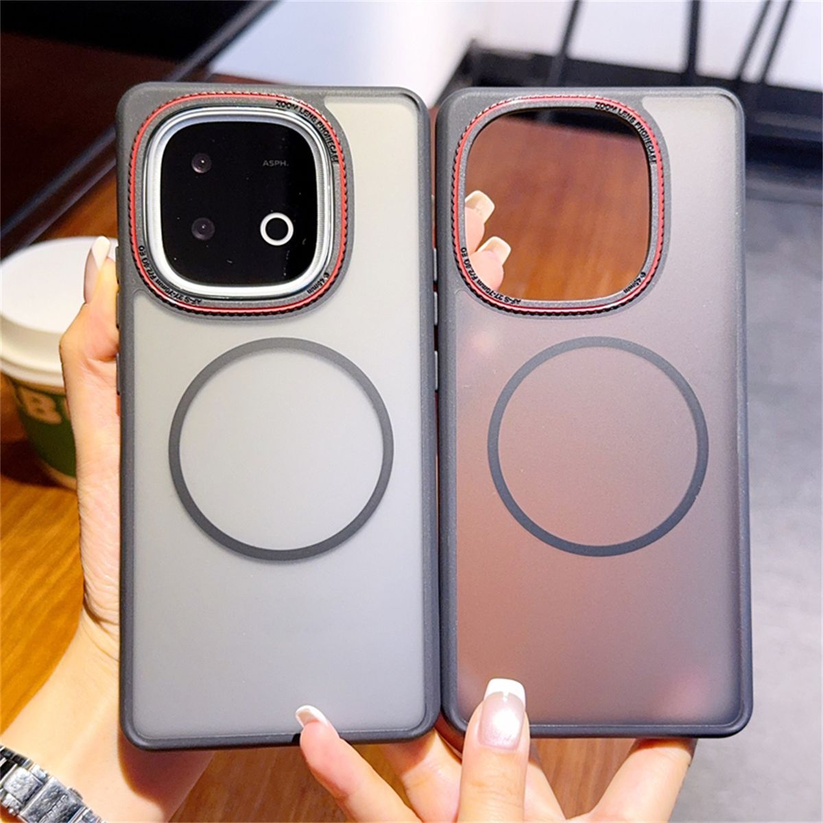 Ring Stand Case - เคสแม่เหล็กแบบด้านสุดหรูสำหรับ iQOO Z10 Turbo Pro ป้องกันแรงกระแทก