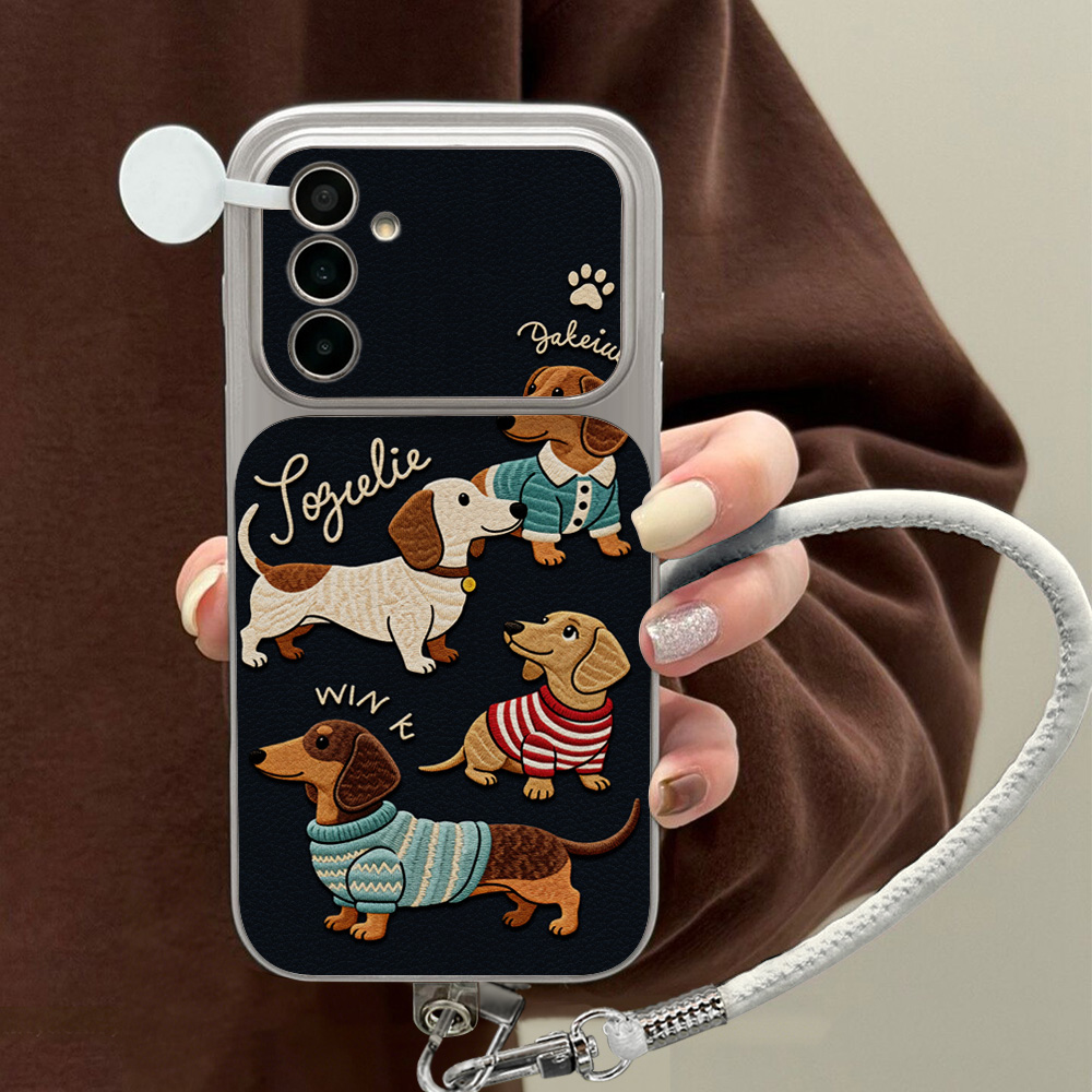 Phone Cases With Loop - การ์ตูนดัชชุนด์เคสโทรศัพท์สำหรับซัมซุง A56 A55 A57 A36 A37