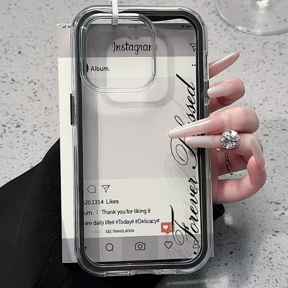 Phone Cases Xr Iphone - เคสโทรศัพท์ใสเรียบง่าย Forever Blessed สำหรับ iPhone 17