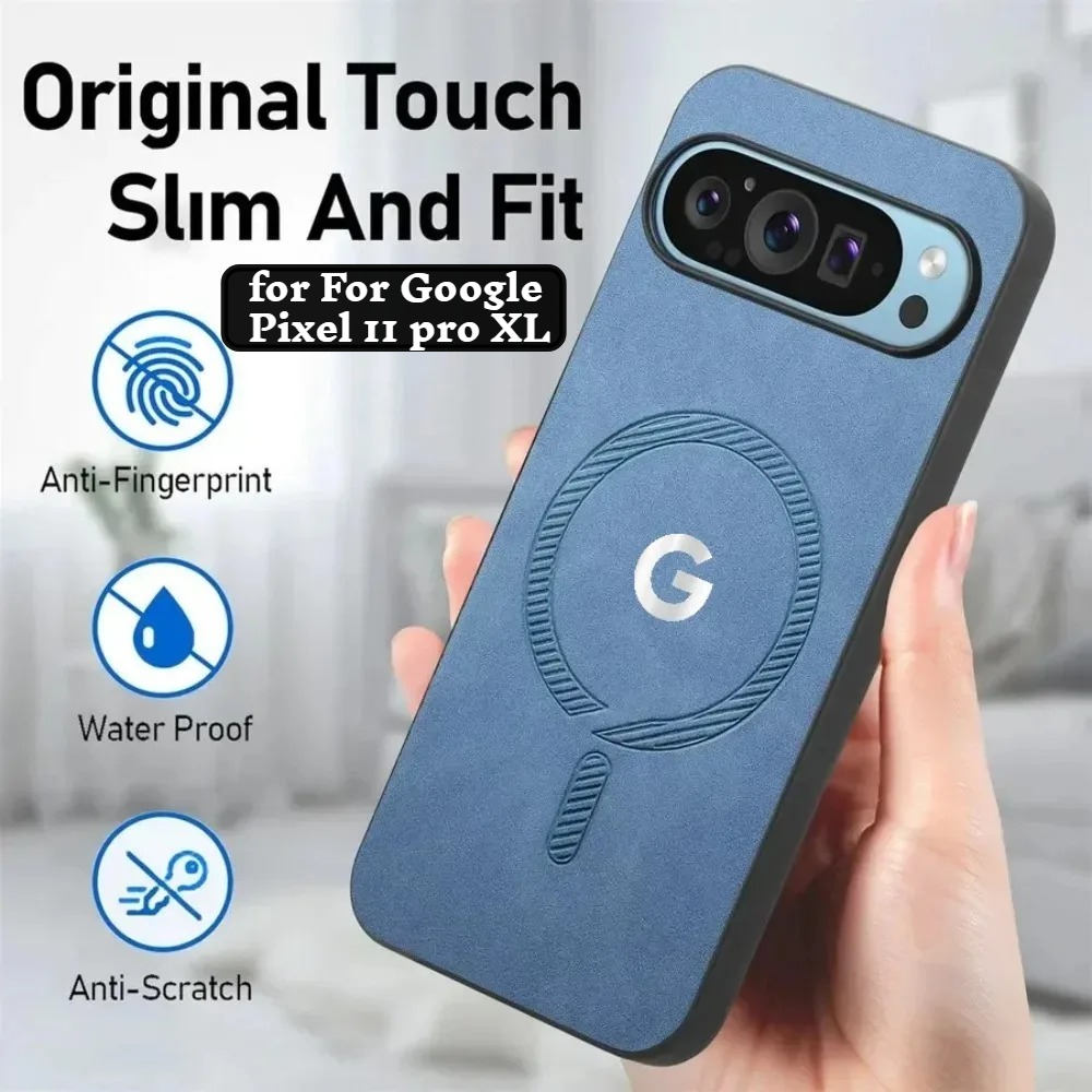 Phone Cases Google Pixel 9 - พรีเมี่ยมหนังนิ่มที่เหมาะกับผิวเคสโทรศัพท์แม่เหล็กสำหรับกูเกิลพิกเซล 11 10 9 โปร XL
