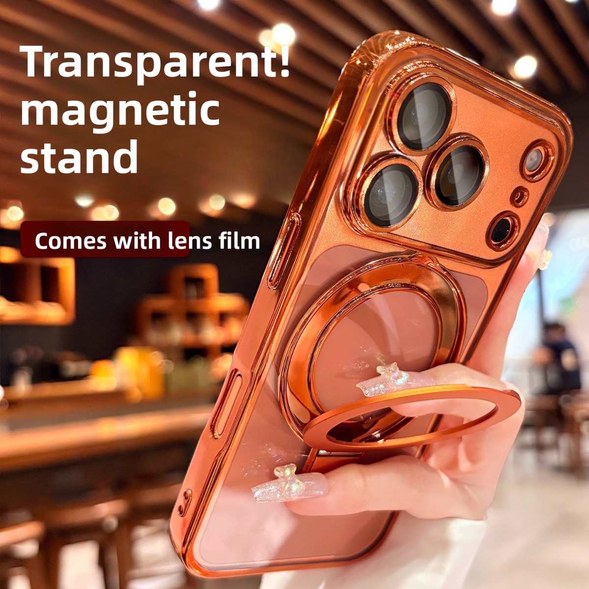 Ring Stand Case - เคสโทรศัพท์แม่เหล็ก Magsafe สำหรับ iPhone Air 17