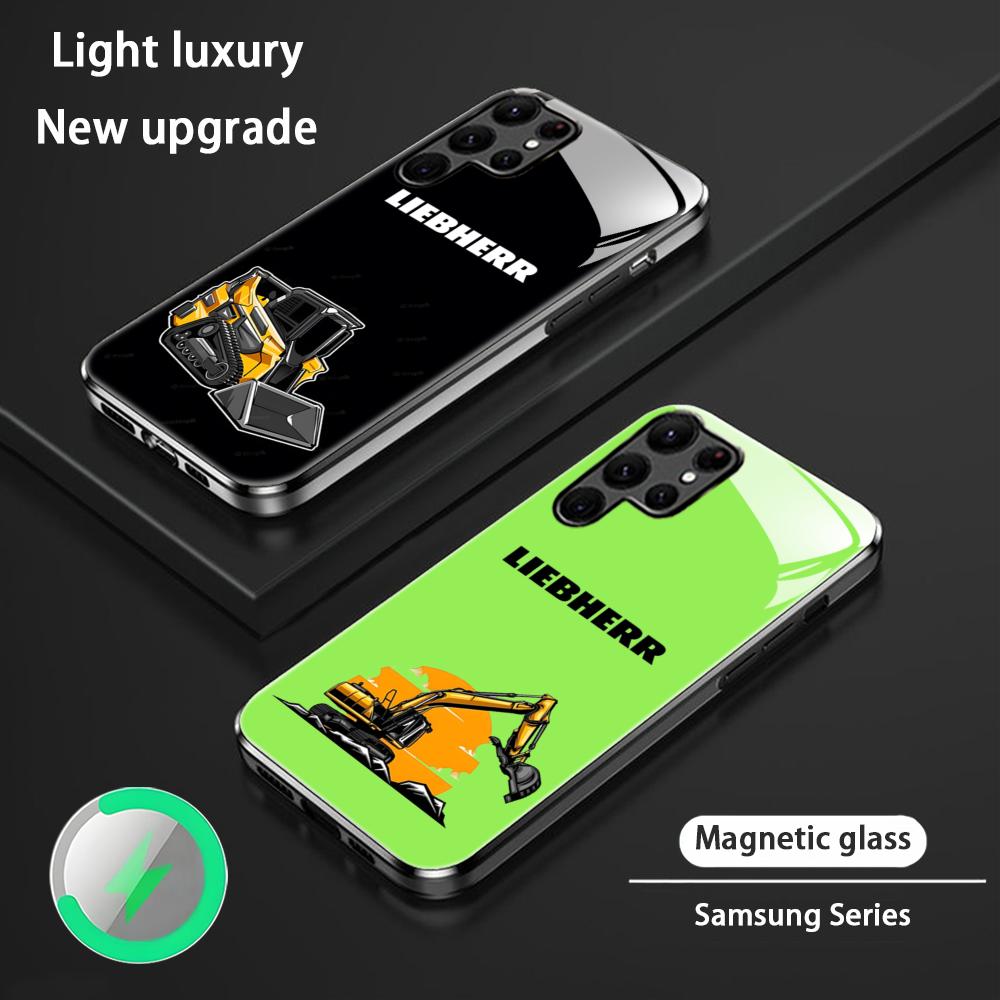 Phone Cases Magnetic - เคสโทรศัพท์ลายรถขุด LOGO L-liebherr สำหรับ Samsung S26