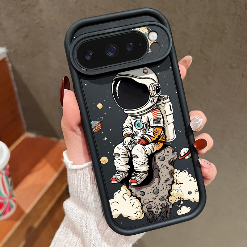 Phone Cases Google Pixel 9 - การ์ตูนนักบินอวกาศพิมพ์เคสโทรศัพท์ TPU สำหรับกูเกิลพิกเซล 10 8 7
