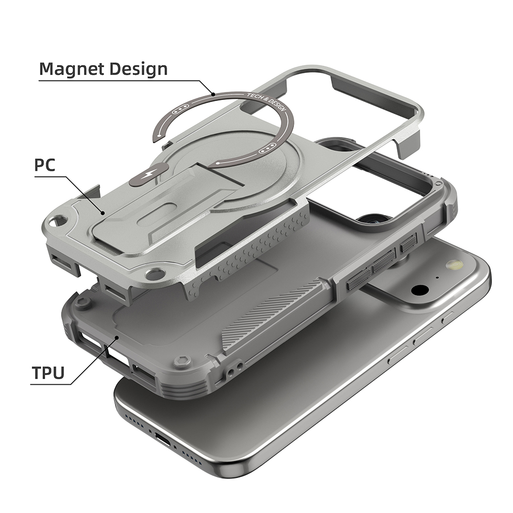 เคสแม่เหล็กกันกระแทกสำหรับ iPh - Ring Stand Case บทวิจารณ์และราคา