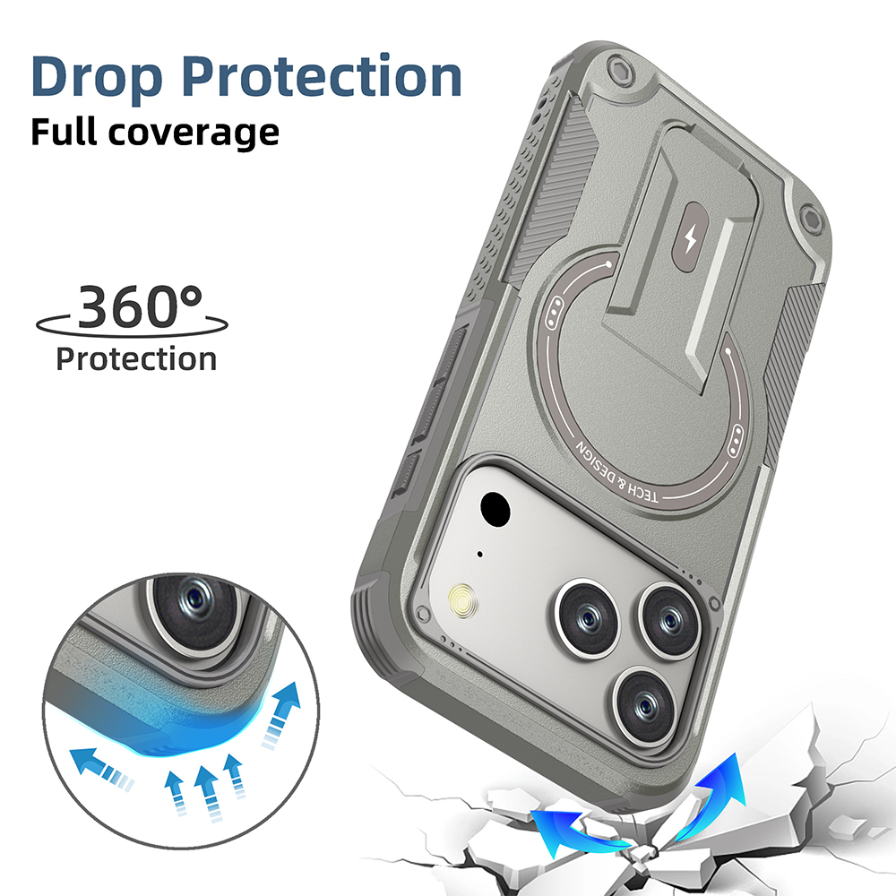 เคสแม่เหล็กกันกระแทกสำหรับ iPh - Ring Stand Case บทวิจารณ์และราคา