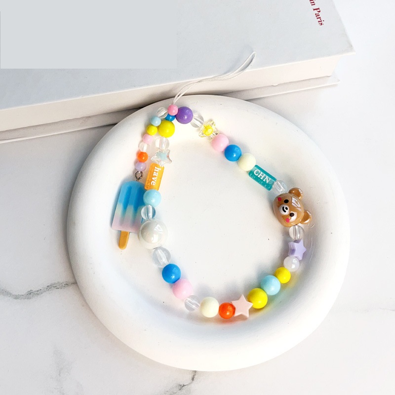 สายโซ่โทรศัพท์มือถือลูกปัดลายด - Phone Cases With Charms บทวิจารณ์และราคา