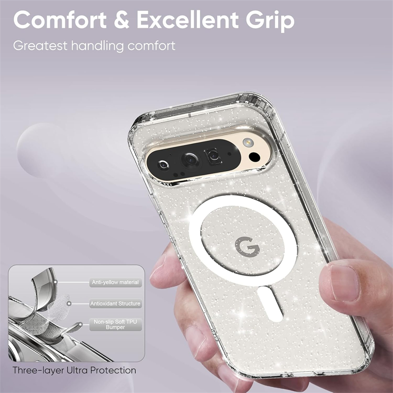 เคสโทรศัพท์แม่เหล็กแบบใสวิบวับ - Phone Cases Google Pixel 9 บทวิจารณ์และราคา