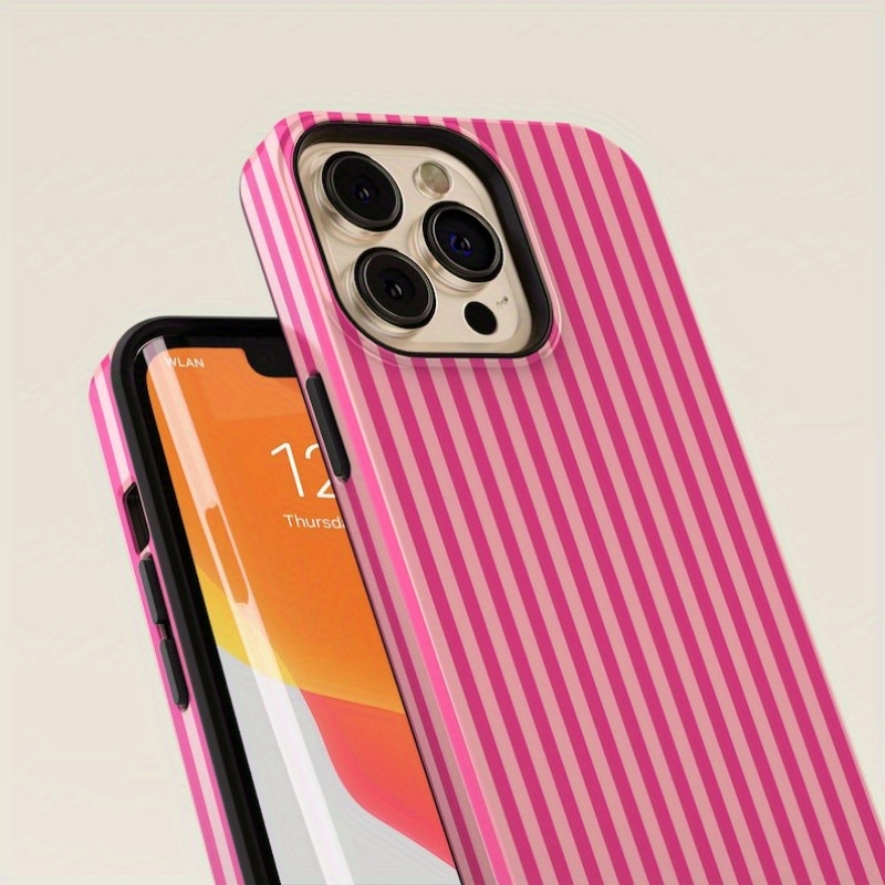 เคสโทรศัพท์ลายทางสีชมพูบนพื้นส - Buy Phone Cases บทวิจารณ์และราคา
