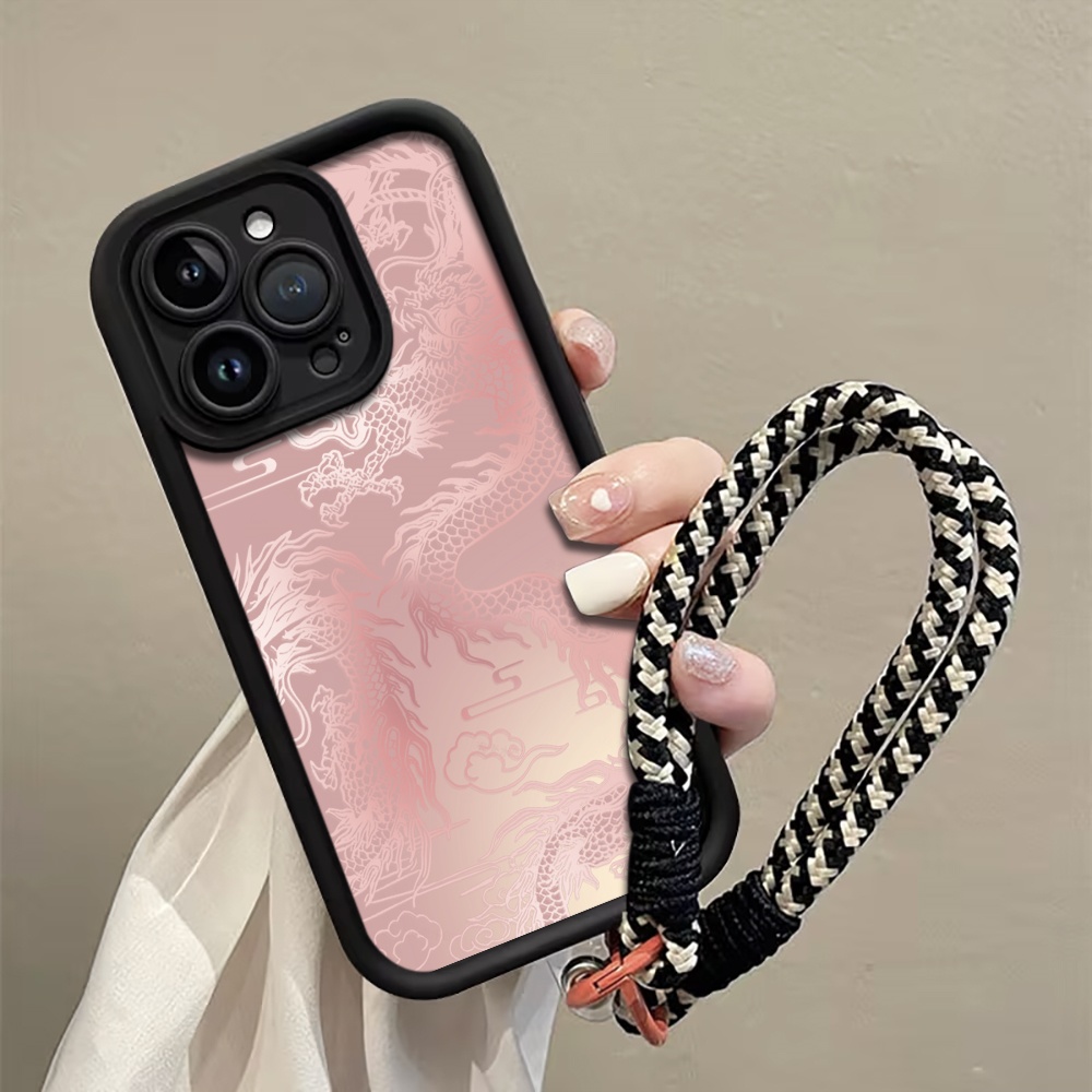 เคสโทรศัพท์ลายมังกรสีขาวพาสเทล - Phone Cases With Loop บทวิจารณ์และราคา