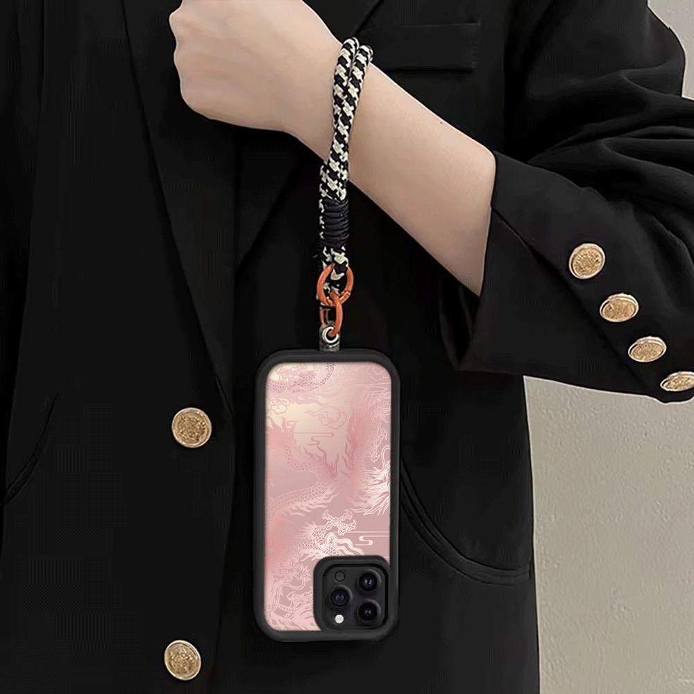 เคสโทรศัพท์ลายมังกรสีขาวพาสเทล - Phone Cases With Loop บทวิจารณ์และราคา