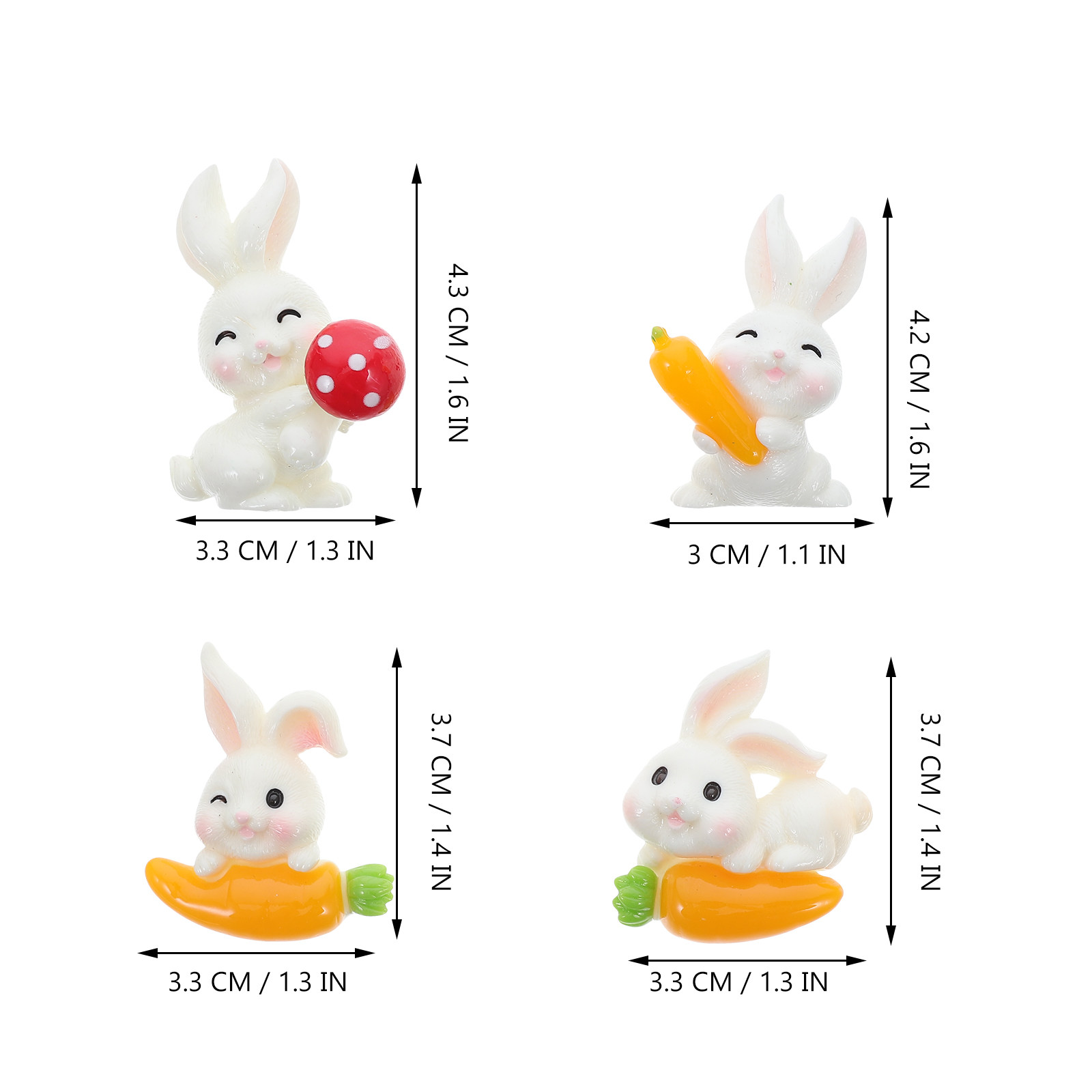 ชุด 12 ชิ้น ชาร์มเรซินรูปกระต่ - Phone Cases With Charms บทวิจารณ์และราคา