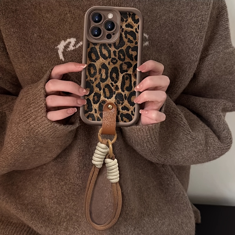 เคสโทรศัพท์ลายเสือดาวพร้อมสายค - Phone Cases With Loop บทวิจารณ์และราคา