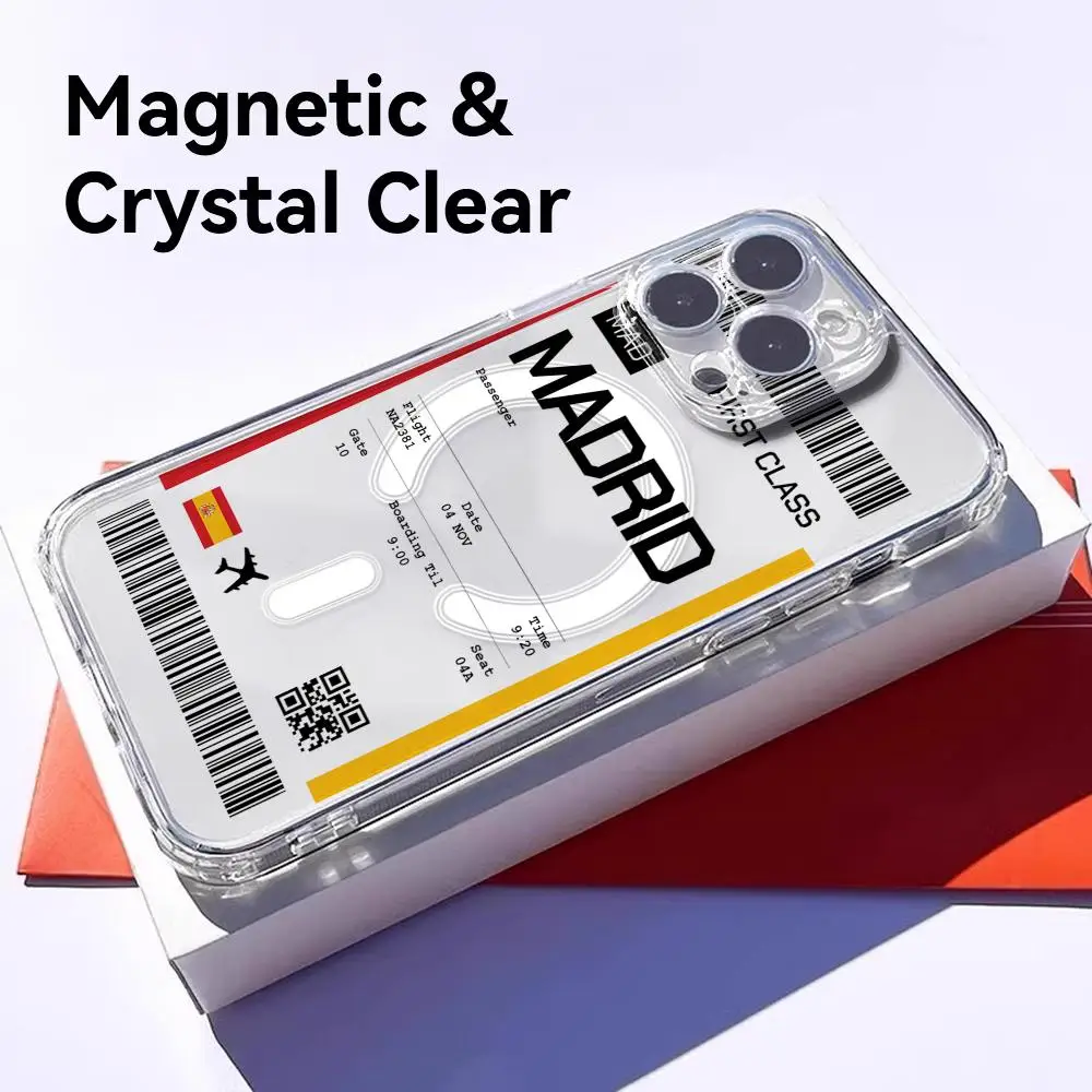 เคสโทรศัพท์ลายตั๋วเครื่องบินท่ - Phone Cases Magnetic บทวิจารณ์และราคา
