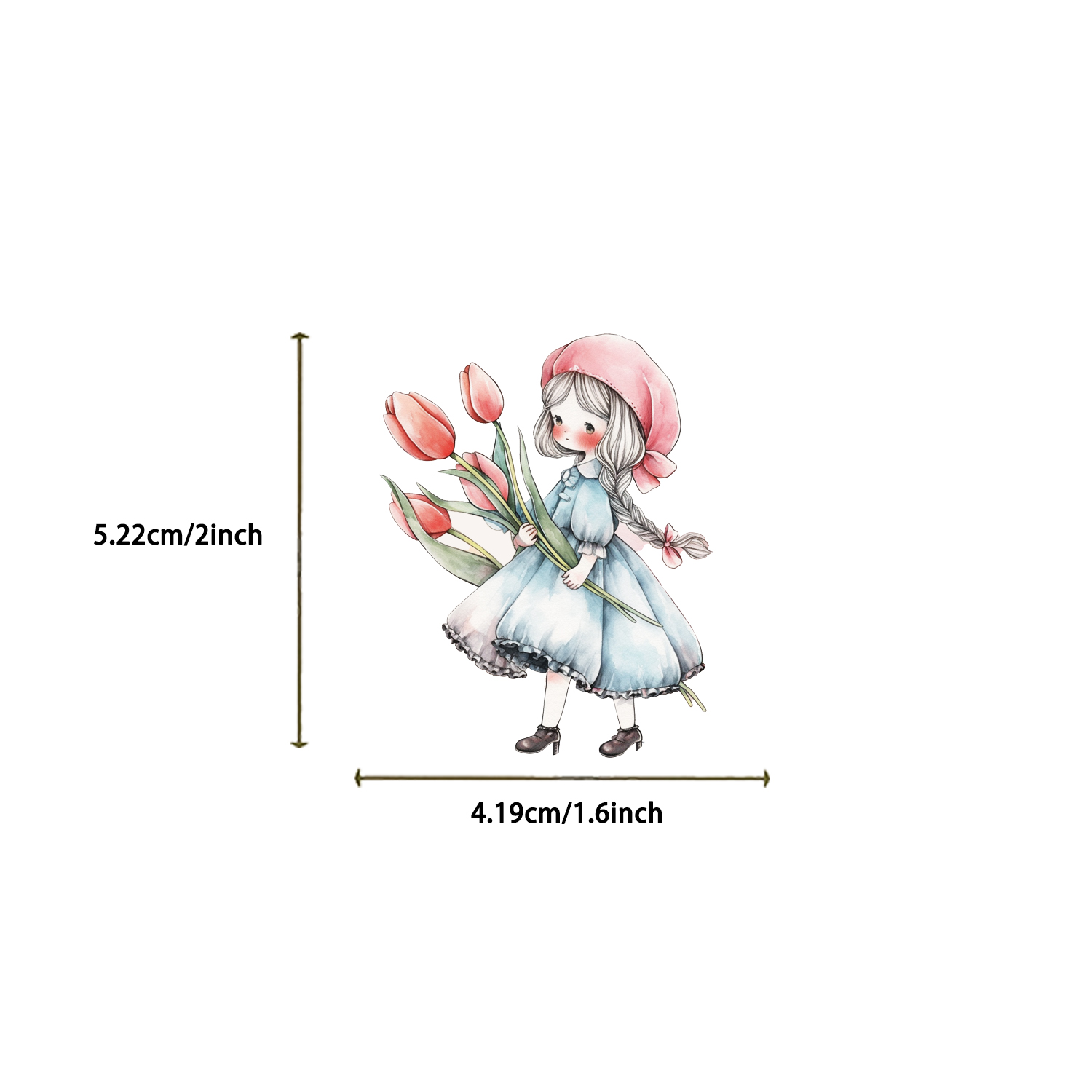 50/100 ชิ้นการ์ตูนเรโทรสีน้ำเท - Phone Cases Wholesale บทวิจารณ์และราคา