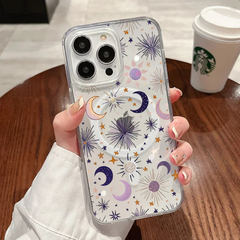 โรแมนติกซัน มูน สตาร์สเคสโทรศั - Phone Cases Magnetic บทวิจารณ์และราคา