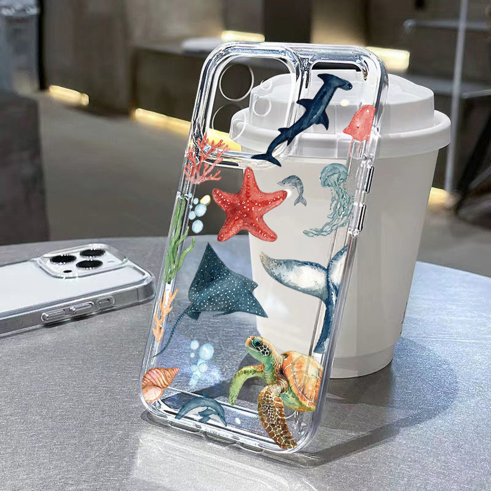 เคสลายสัตว์ทะเลสำหรับ iPhone 1 - Apple Iphone 15 บทวิจารณ์และราคา