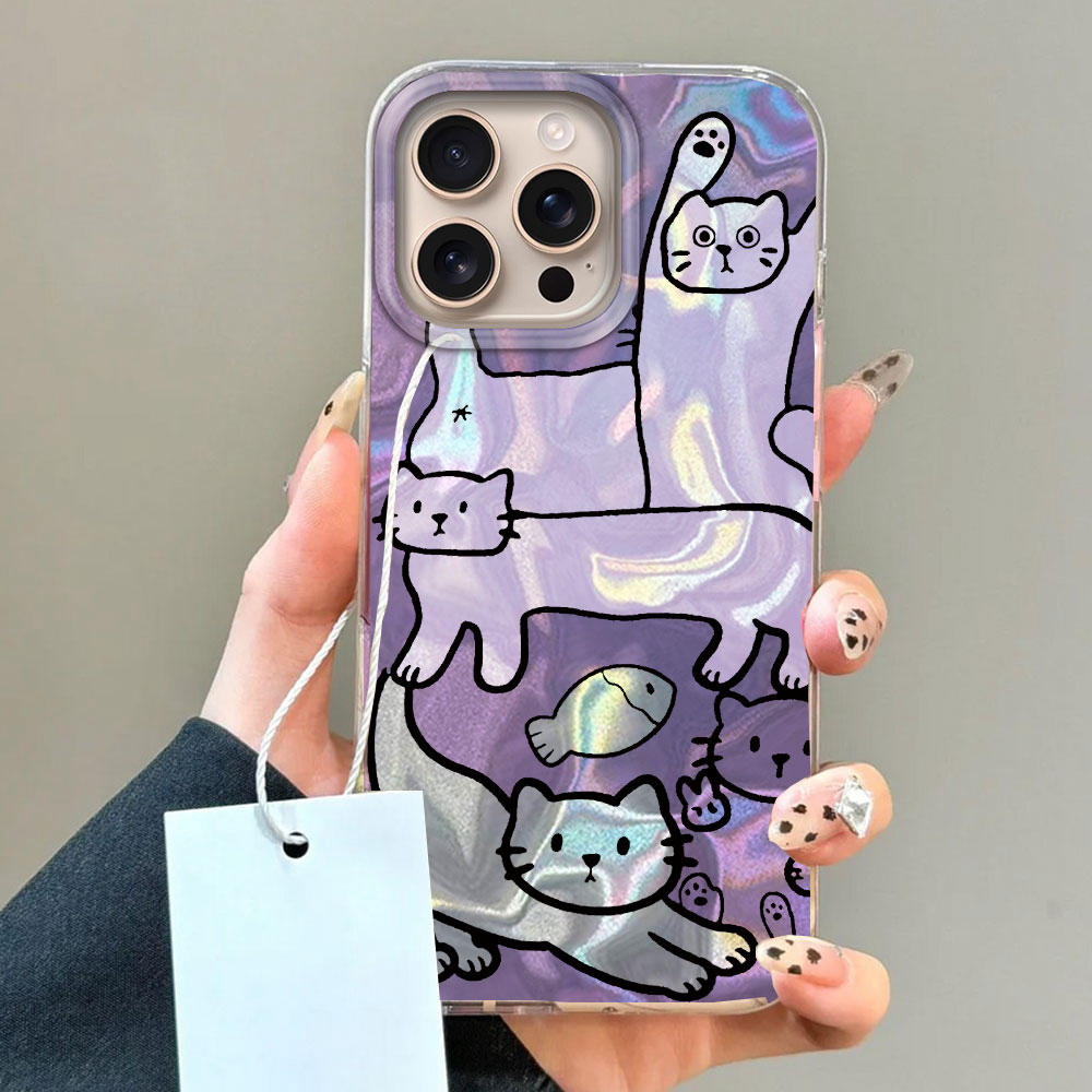 สีม่วงสายแมวปลาน้ําเคสโทรศัพท์ - Phone Cases Xr Iphone บทวิจารณ์และราคา